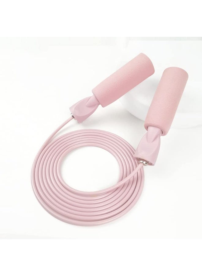 Skipping Jump Rope Adjustable Extra Thick Tangle Free Double Fat Burning Jumping Rope for Endurance Weight Lose Cross fit MMA Cardio Workout